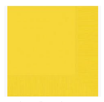 Party Napkin - Yellow