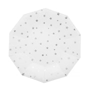 Party Plate - Silver Stars - 7''