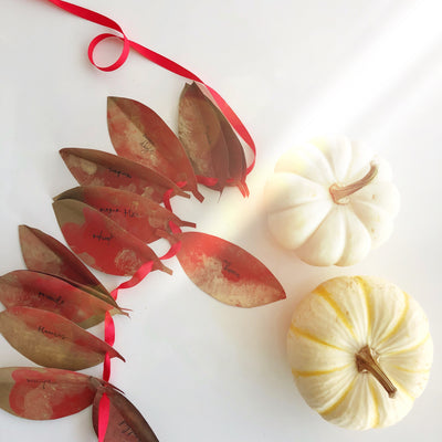 A Simple Way to Bring Gratitude Into Your Home This Season - DIY Gratitude Garland