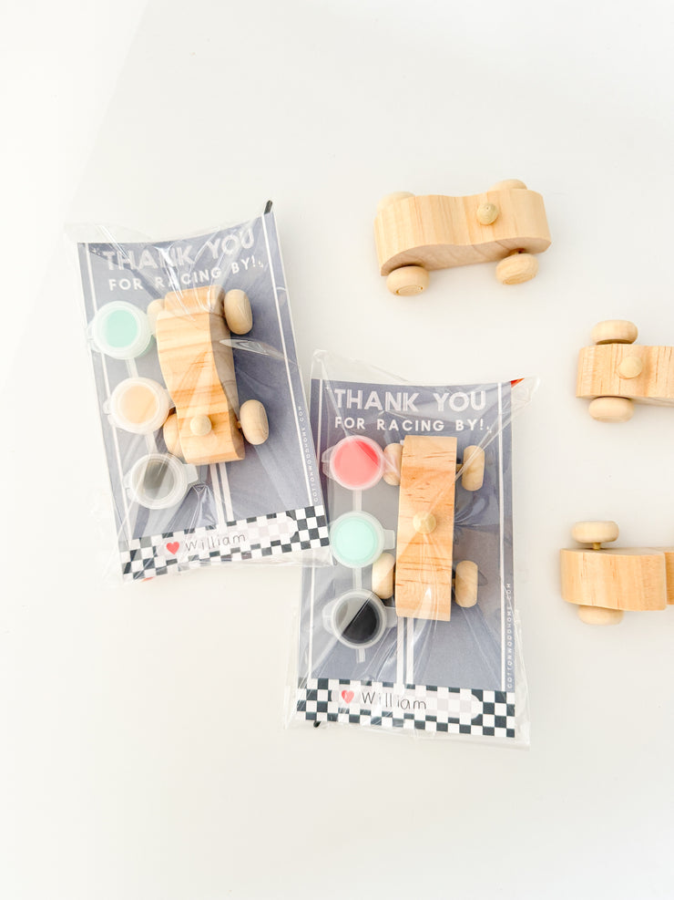 Race Car Painting Party Favor