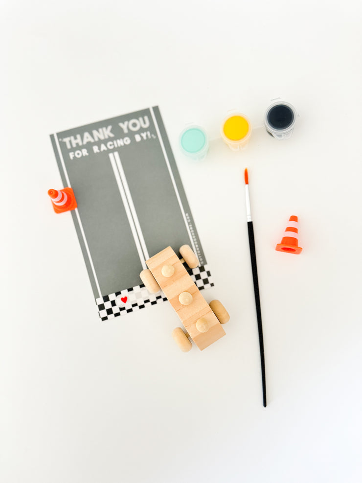 Race Car Painting Party Favor
