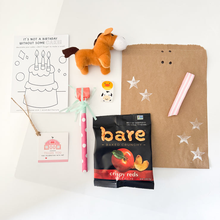 Farm Favor Bag - Pink