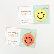 Happy Face Patch Valentine Card Kit - 12 count