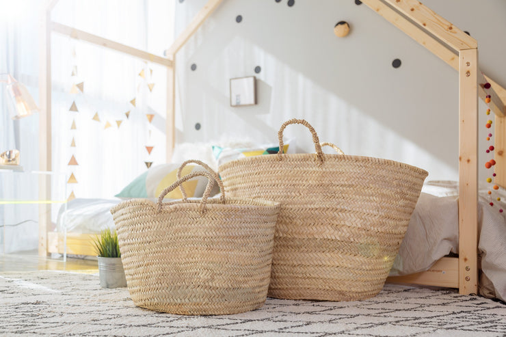 Storage Basket - Hand-Woven Moroccan