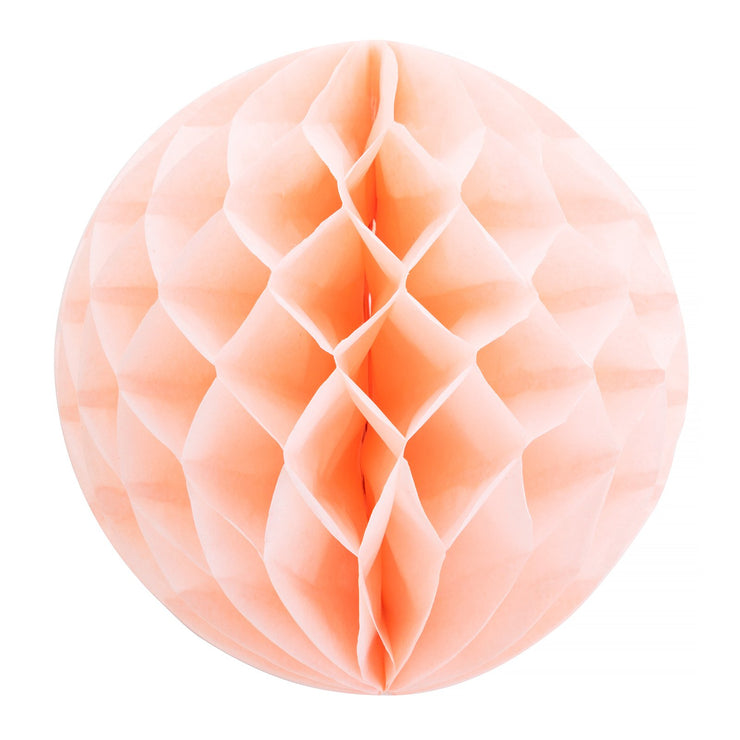 Party Paper Decor - 12" Honeycomb Lantern - Peach