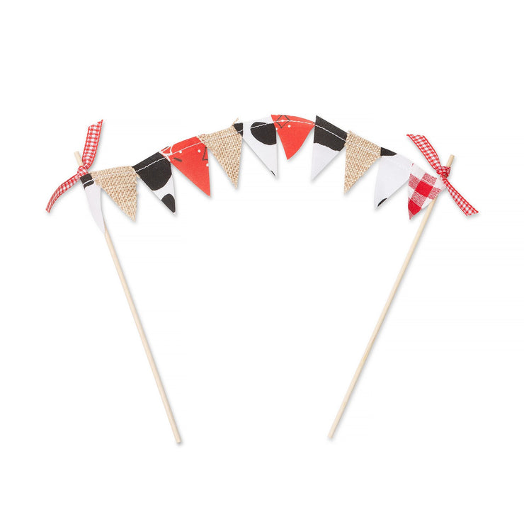 Cake Topper -  Barn Bunting