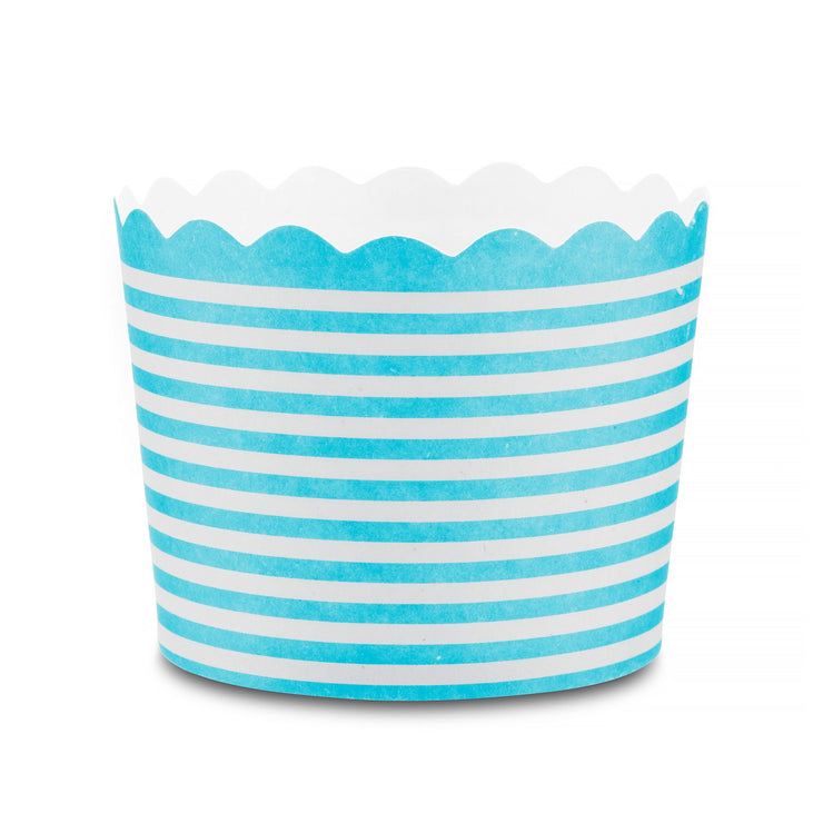 Party Cup - Snack Baking Cup - Teal Stripe