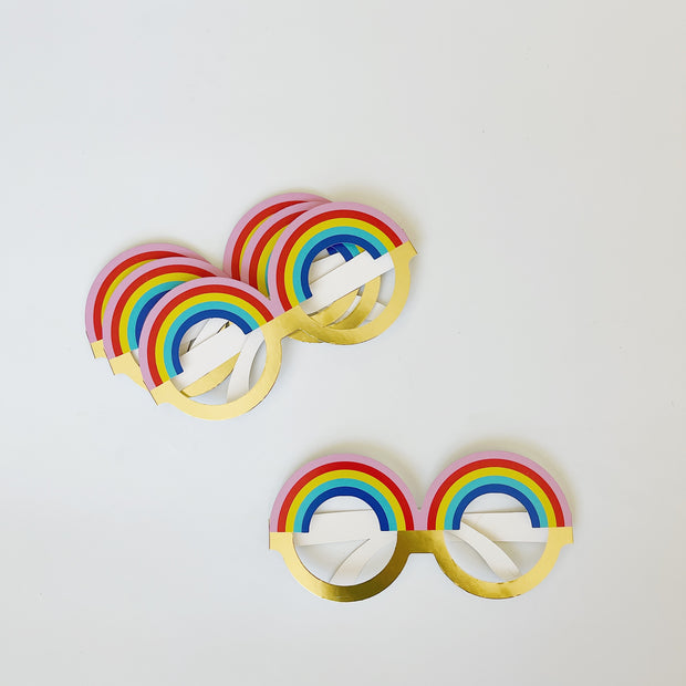 Rainbow Party Glasses - Set of 8