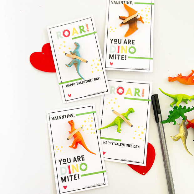 Dinosaur Valentine Card Kit - 12 count