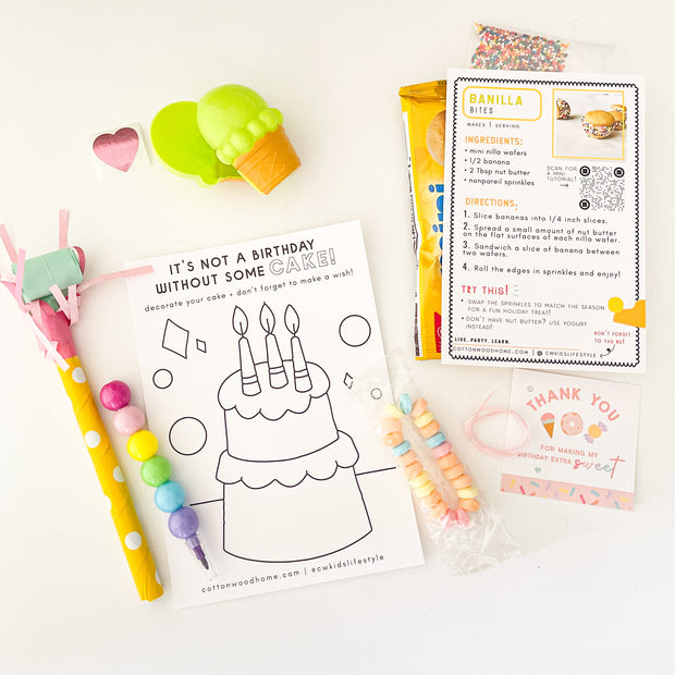 Ice Cream Sweets Party Favor Bag