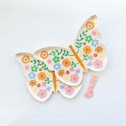 Party Plate - Pink Butterfly - 9"