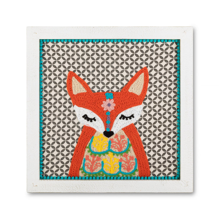 Wall Art - Fox Embroidered Framed