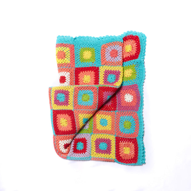 Throw Blanket - Cotton Crochet Squares