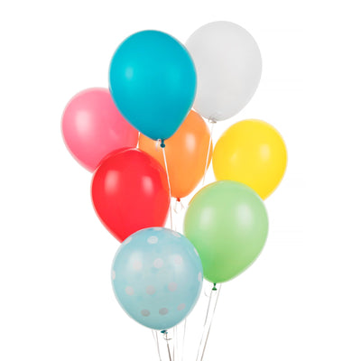Party Balloon - Multi Color Bouquet, 8 Pack