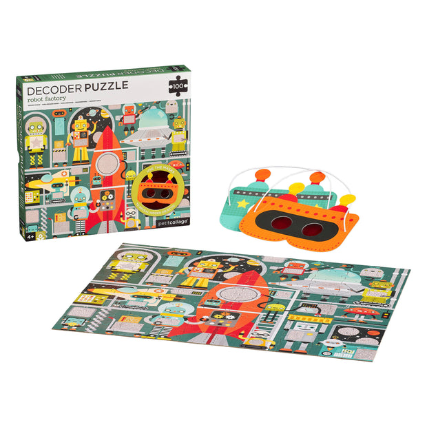 Kids Gift - Decoder Puzzle - Robot Factory