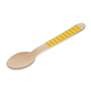 Yellow Striped Wooden Spoon