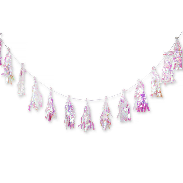 Party Garland - Rainbow Iridescent Tassel Garland