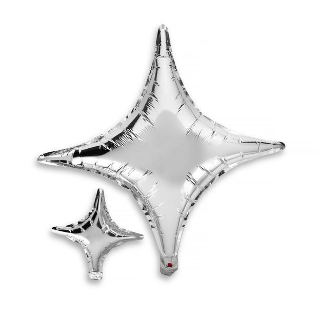 Party Balloon - Silver Star Mylar Set