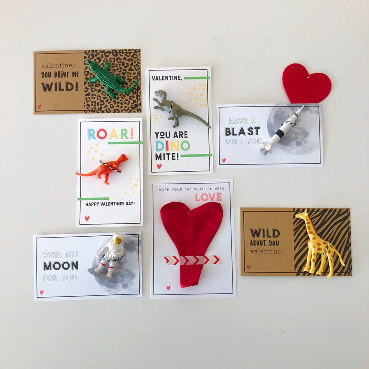 Dinosaur Valentine Card Kit - 12 count